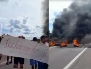 Agricultores protestam e bloqueiam trecho da BR-230 no Sertão da Paraíba