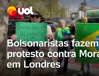 VÍDEO | Bolsonaristas fazem protesto contra ministros do STF em Londres