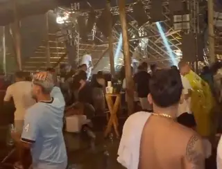 Bombeiros interditam casa de shows que estrutura desabou e deixou mais de 40 feridos, em João Pessoa