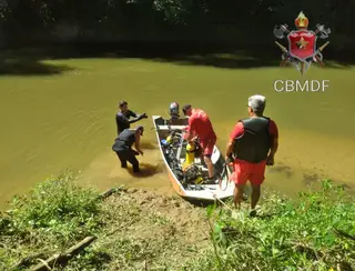 CBMDF realiza buscas após pescador desaparecer em um rio em São Sebastião