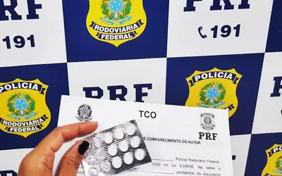 Caminhoneiro é flagrado portando nove comprimidos de rebite pela PRF da PB