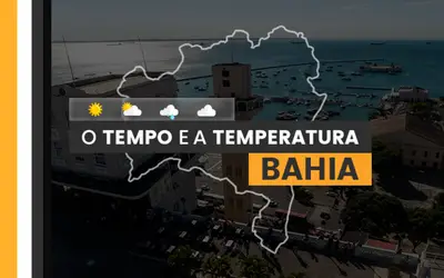 PREVISÃO DO TEMPO: terça-feira (23) com chuva no litoral da Bahia