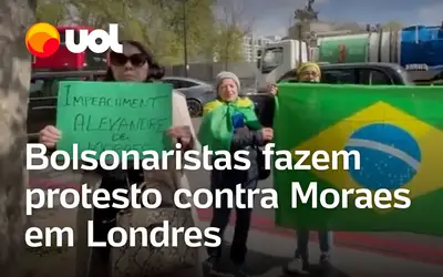 VÍDEO | Bolsonaristas fazem protesto contra ministros do STF em Londres