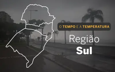 PREVISÃO DO TEMPO: domingo (12) com fortes chuvas no Rio Grande do Sul e Santa Catarina