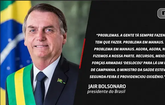 Bolsonaro é visto com a camisa do Belo em Manaus